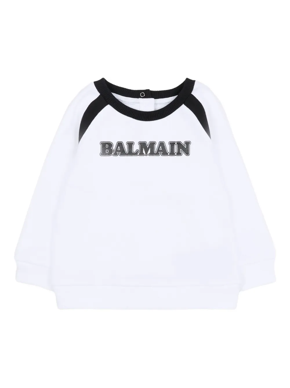 Balmain Kids sudadera con mangas raglán | blanco | Image 1