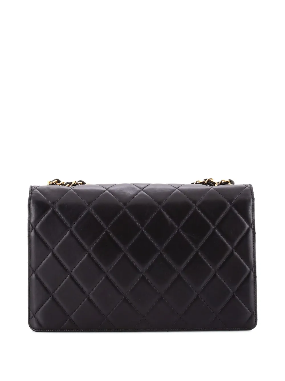 Pre-owned Chanel Golden Class Flap Bag Quilted Lambskin Large Shoulder Bag