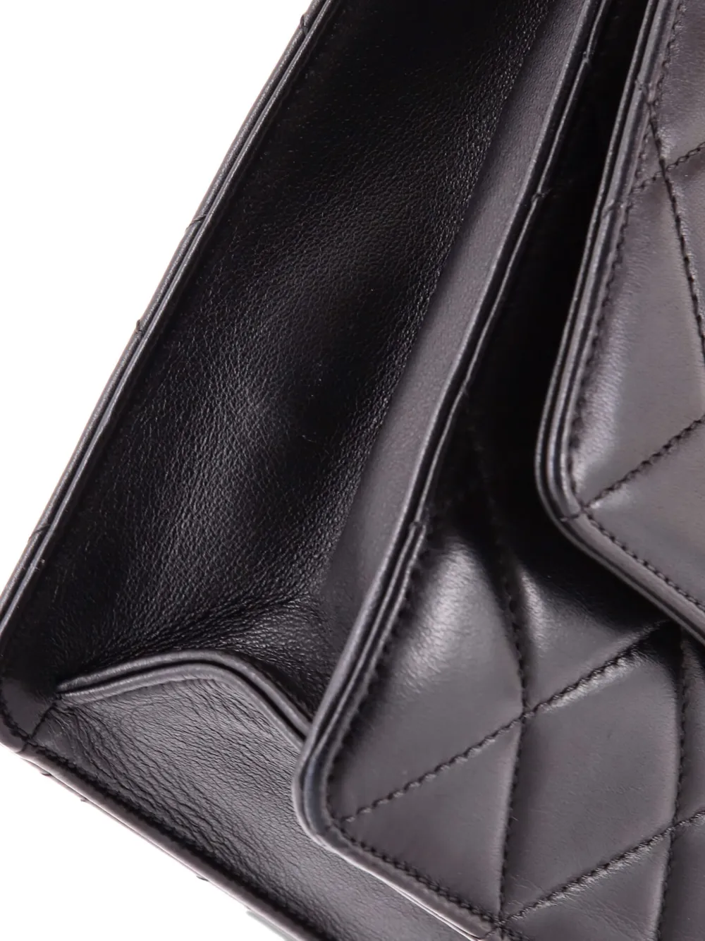 Pre-owned Chanel Golden Class Flap Bag Quilted Lambskin Large Shoulder Bag