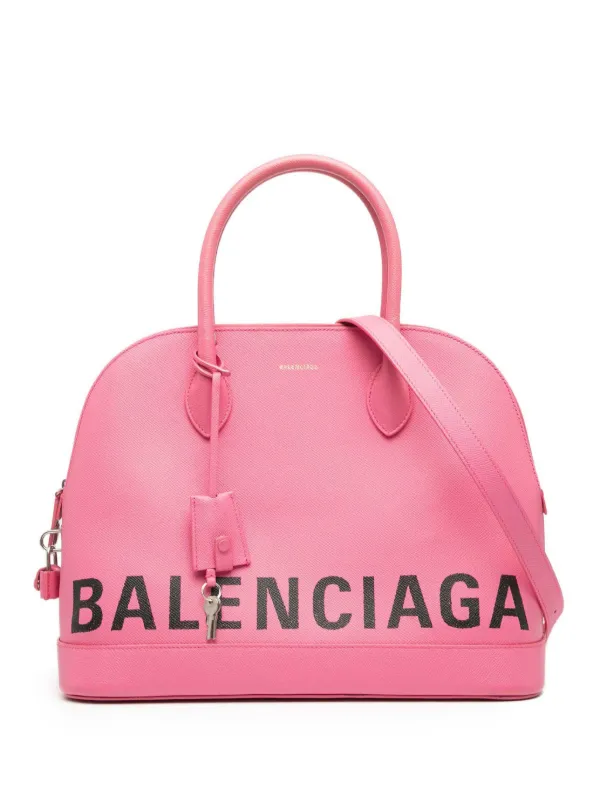 Balenciaga Pre-Owned 2010-2025 M Grained Calfskin Logo Ville