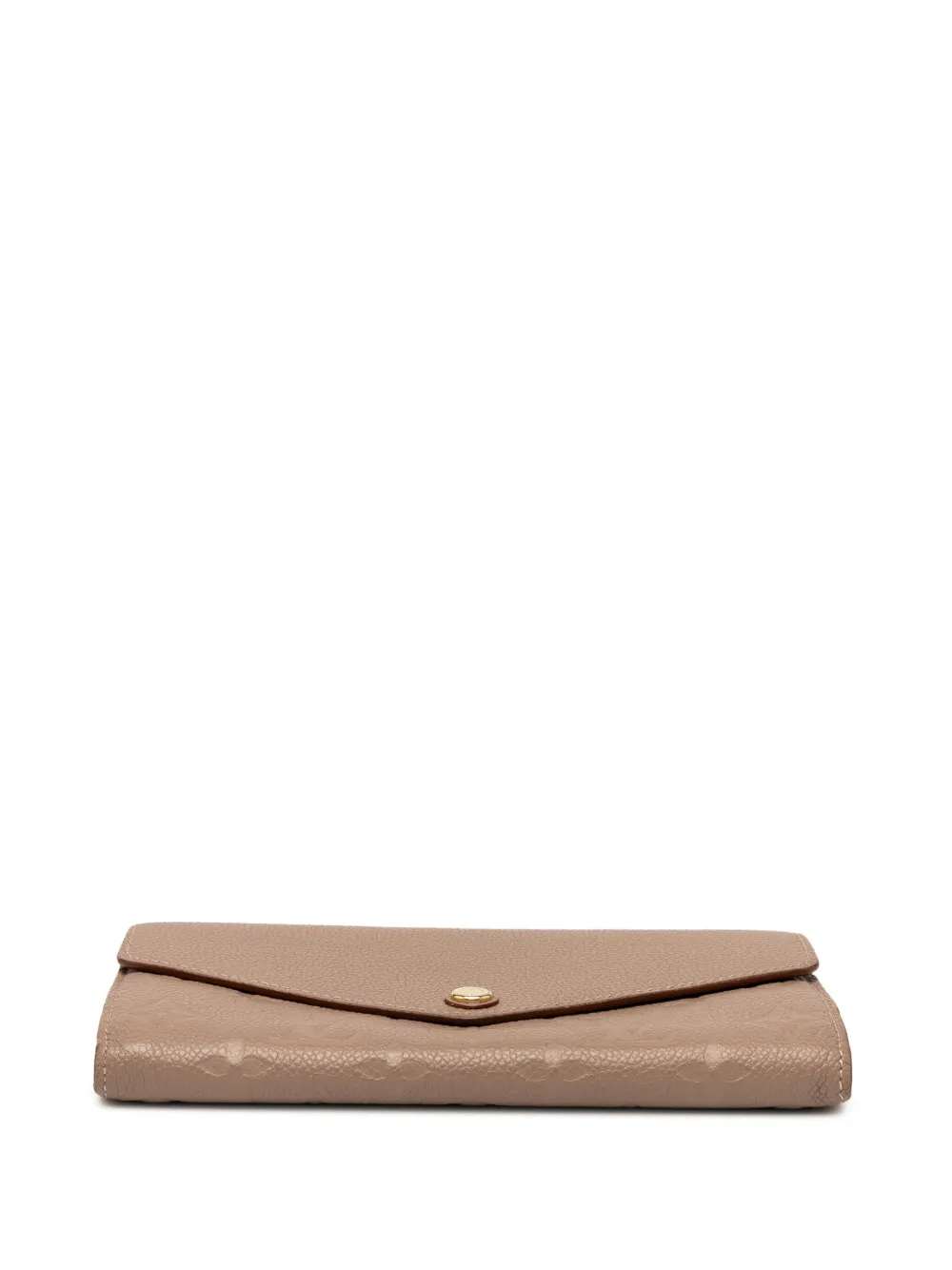 Pre-owned Louis Vuitton 2018 Monogram Empreinte Sarah Wallet Long Wallets In Brown