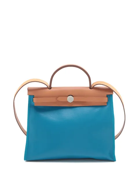 Hermès Pre-Owned 2021 Toile H Berline Vache Hunter Herbag Zip 31 satchel
