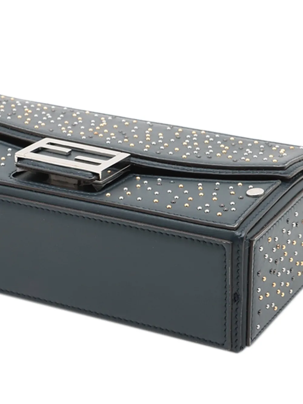 Fendi Pre-Owned 2010-2025 Studded Leather Soft Trunk Baguette satchel | Pre-Owned | Image 2