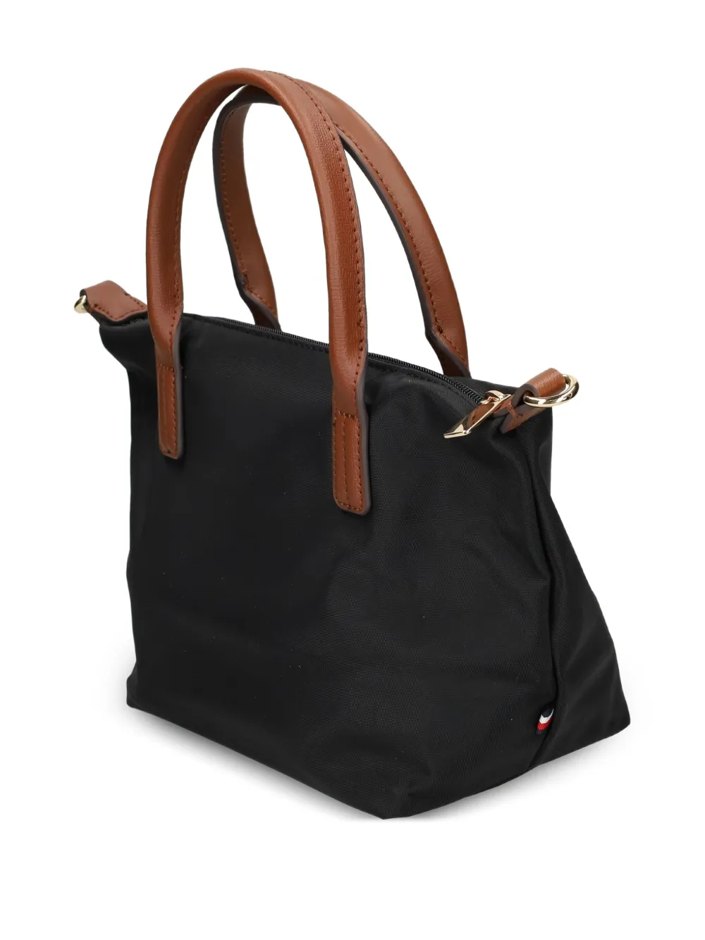 Tommy Hilfiger Webbing shopper met logoplakkaat Zwart