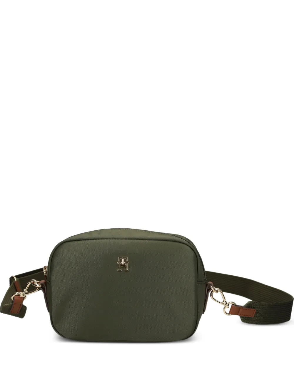Tommy Hilfiger Webbing logo-plaque crossbody bag - Verde