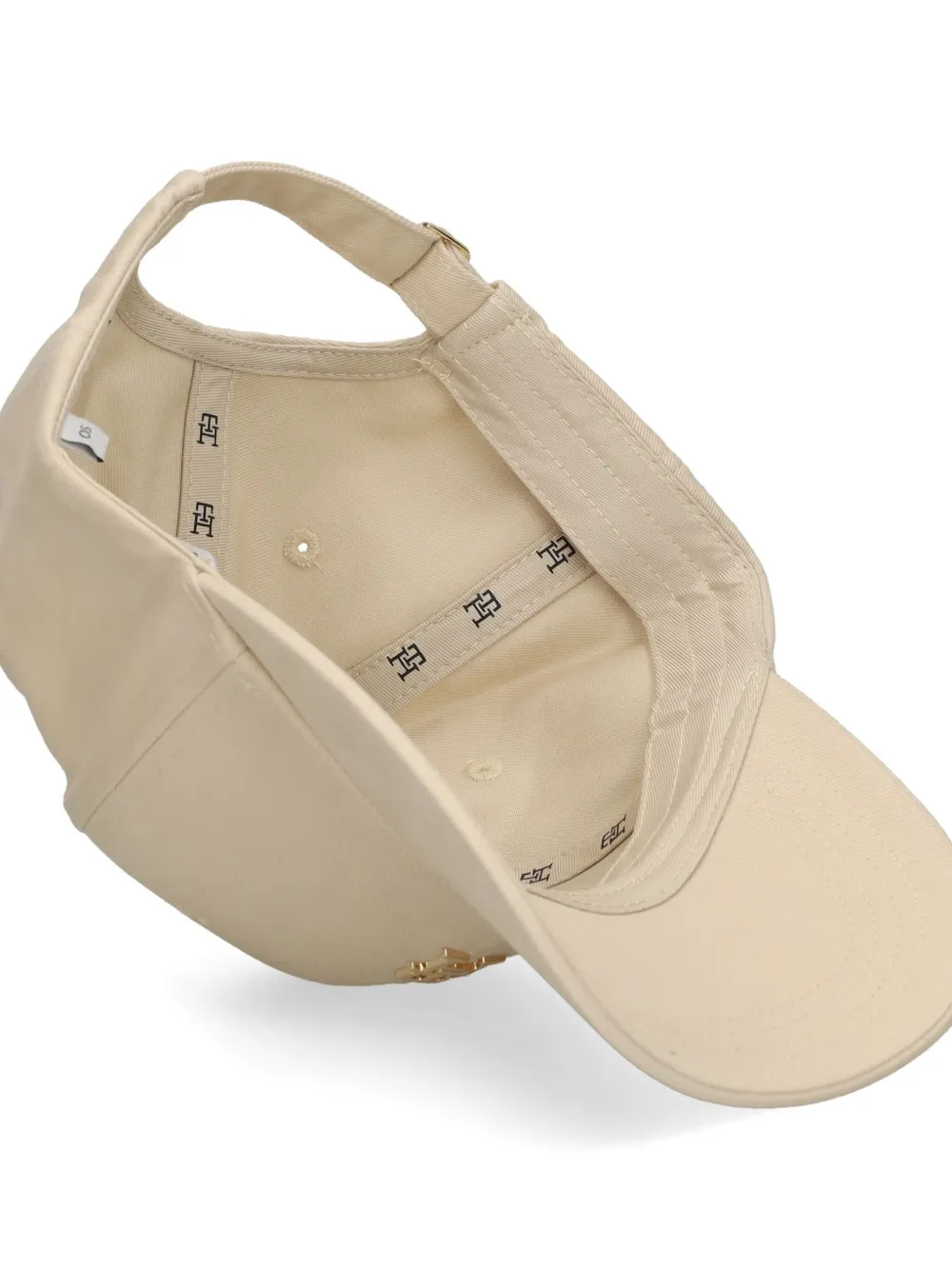 Tommy Hilfiger Chic TH pet met logoplakkaat Beige