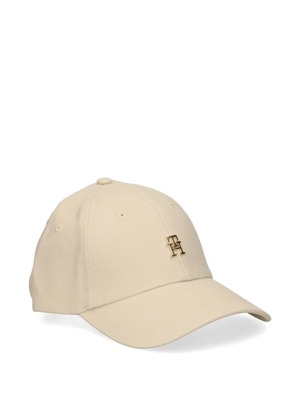 Tommy Hilfiger Chic TH pet met logoplakkaat Beige