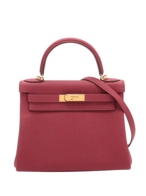 Hermès Pre-Owned 2023 Togo Kelly II Retourne 28 satchel