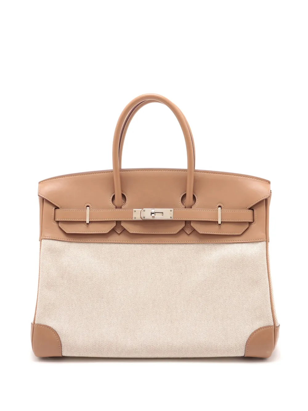 Hermès Pre-Owned 2008 Toile H and Swift Birkin 35 handbag | Brown | Image 1