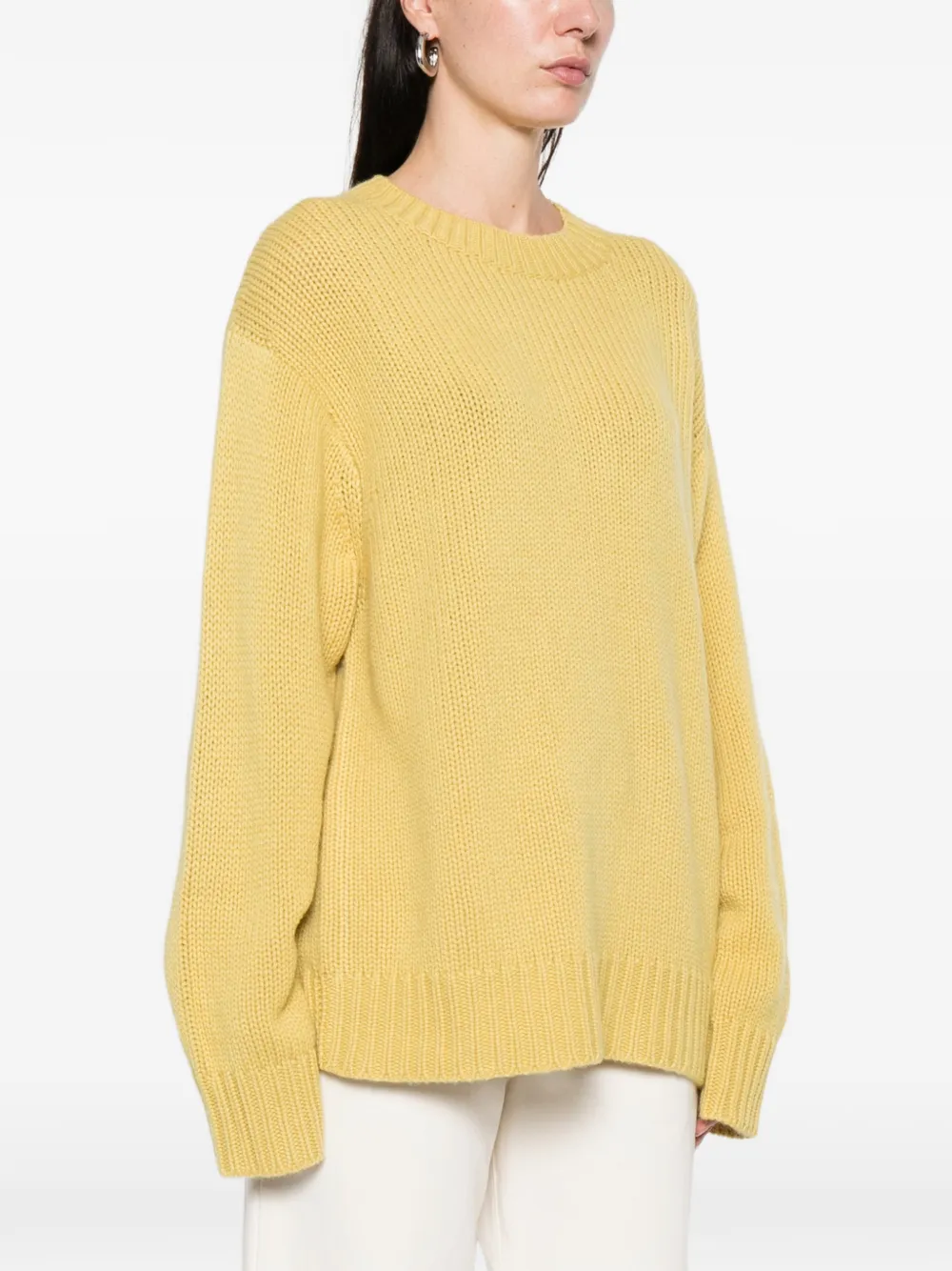 Le Kasha Ribbed Sweater In Yellow