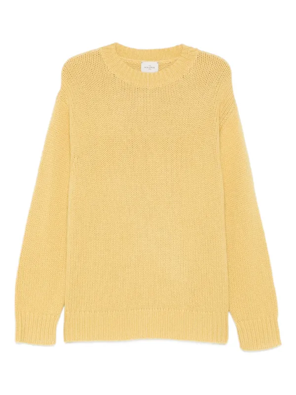 Le Kasha Ribbed Sweater in Yellow