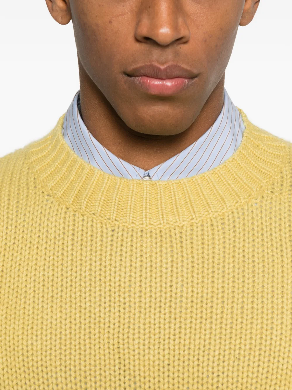 Le Kasha Ribbed Sweater In Yellow