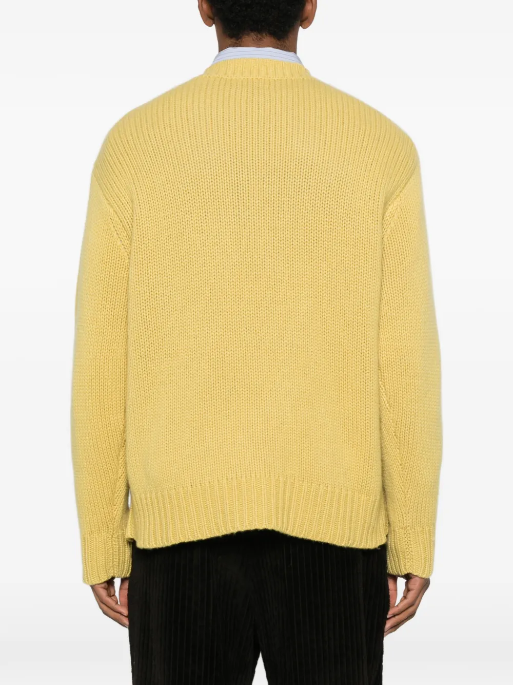 Le Kasha Ribbed Sweater In Yellow