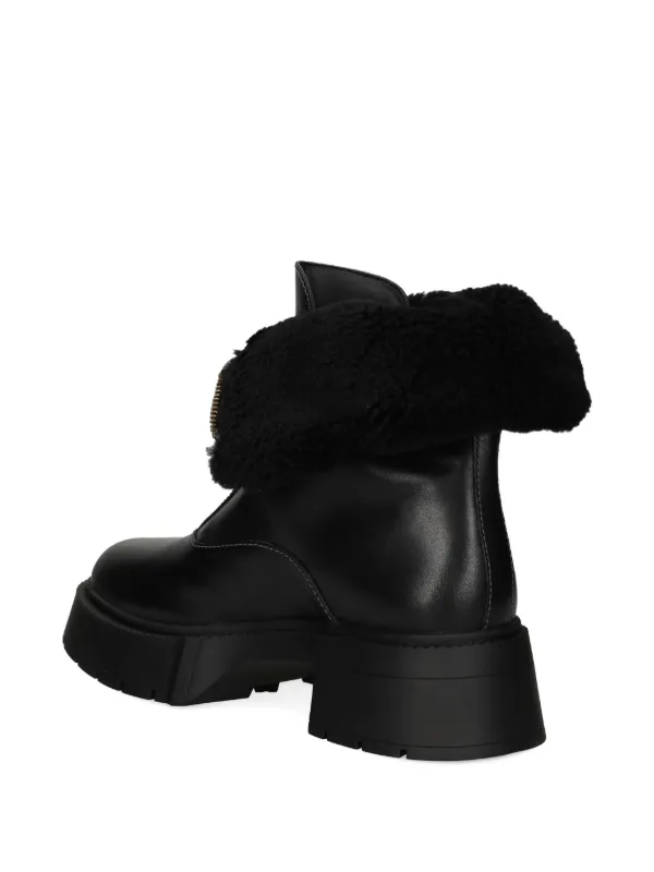 Coach 57mm Leah zip-up Platform Boots | Black | FARFETCH