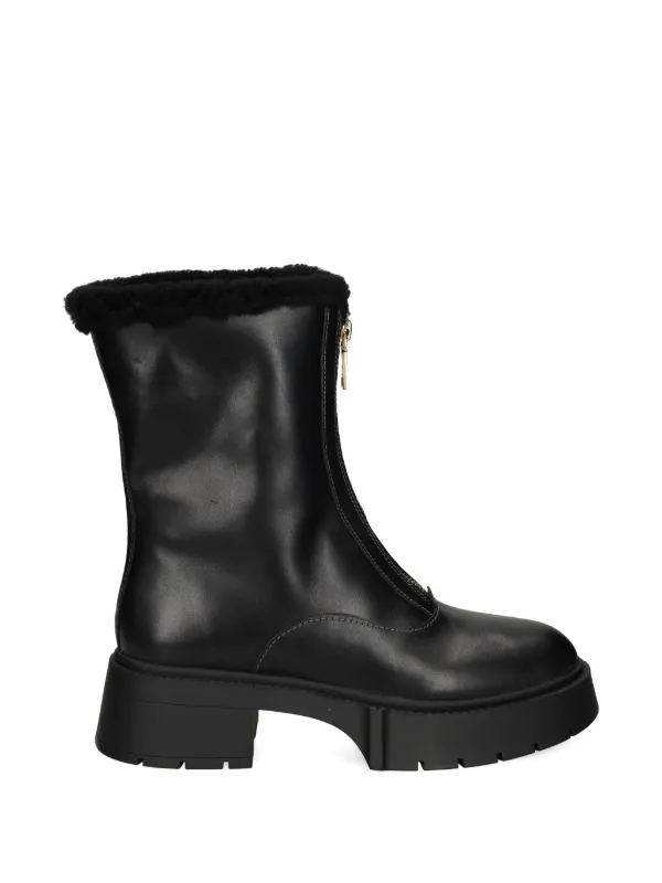 Coach 57mm Leah zip-up Platform Boots | Black | FARFETCH