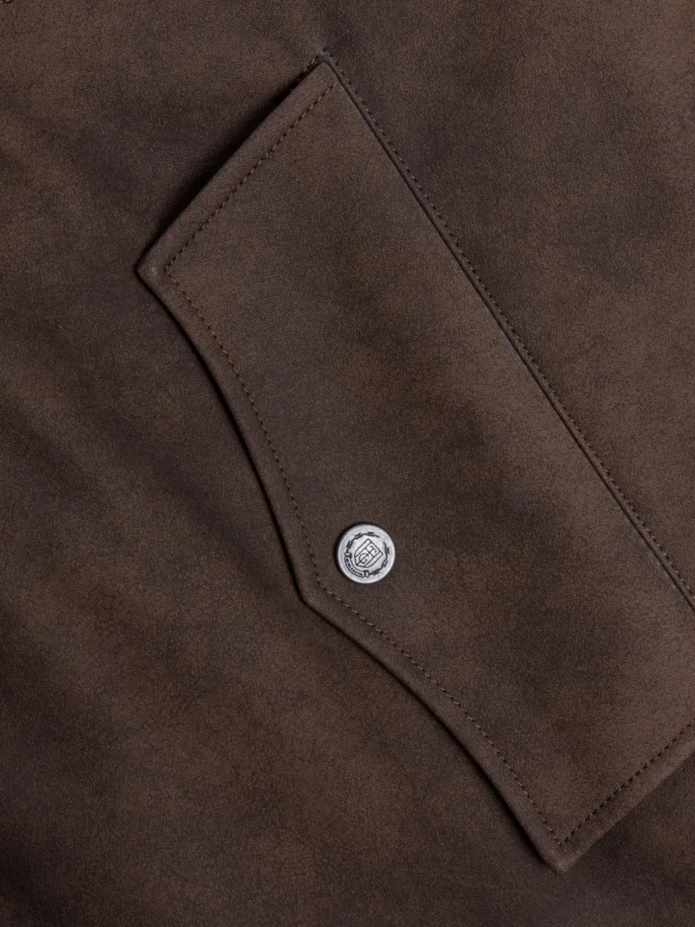 Honor The Gift Aged jack met geborduurd logo Bruin