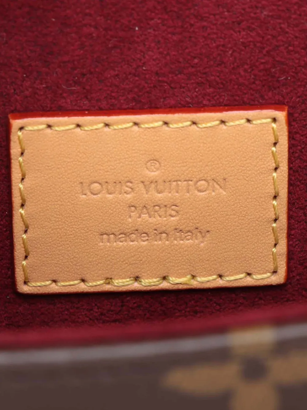 Pre-owned Louis Vuitton 2021-2025 Monogram Micro Chantilly Crossbody Bag In Brown