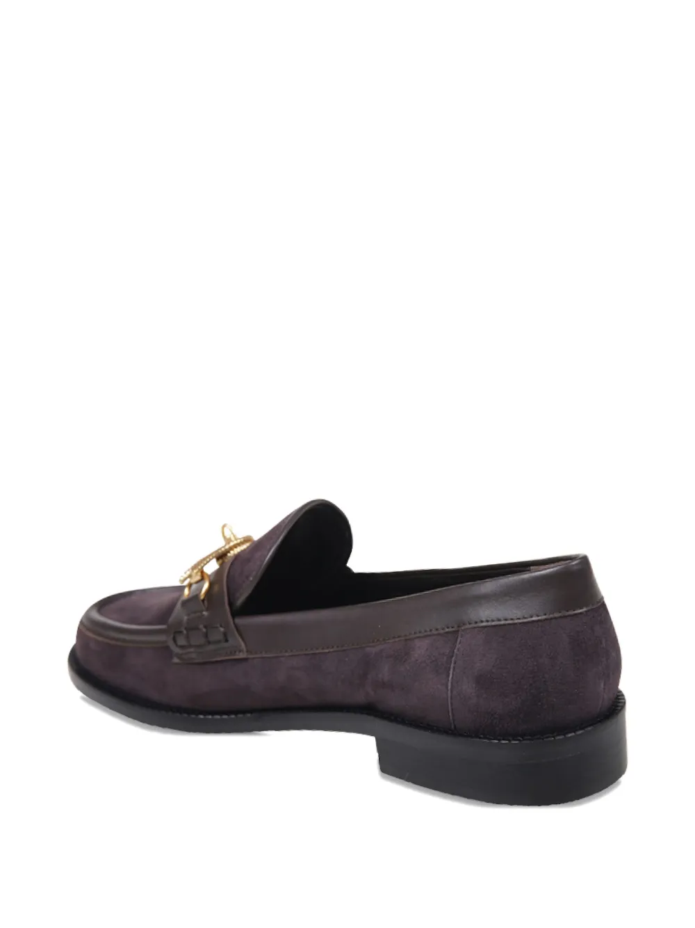 Amato Daniele Chain-detailing Loafers In Purple