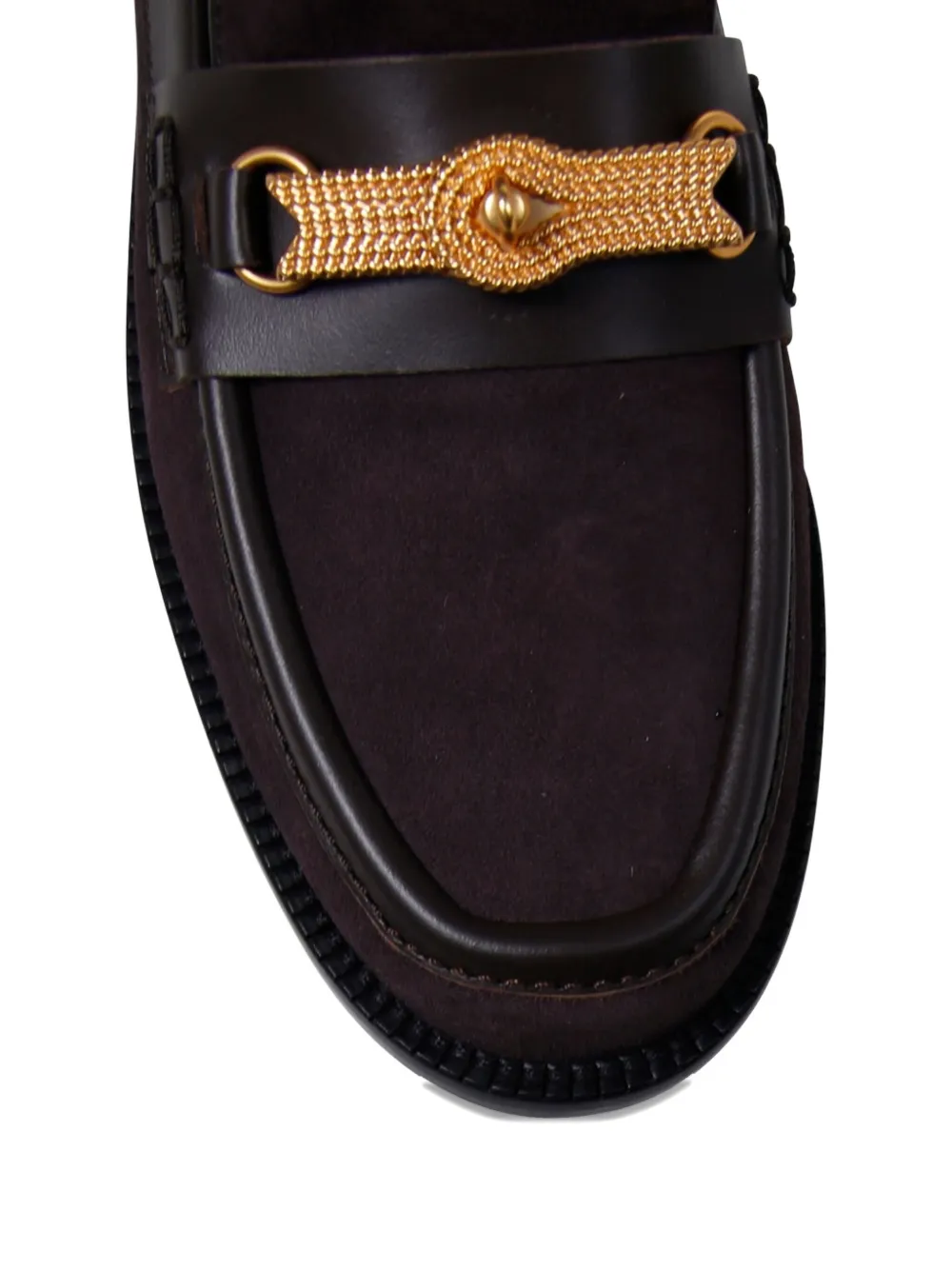 Amato Daniele Chain-detailing Loafers In Purple