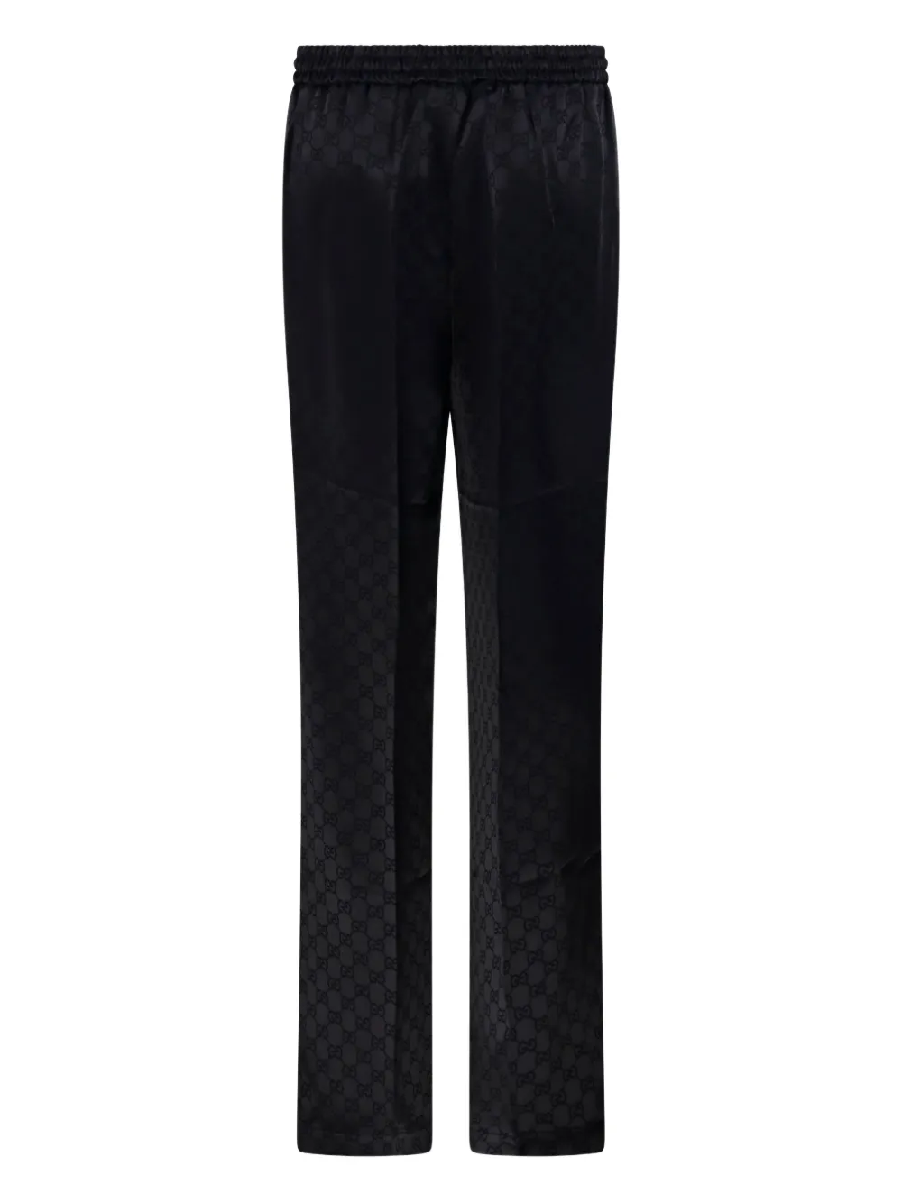 Gucci monogram-pattern trousers - Zwart