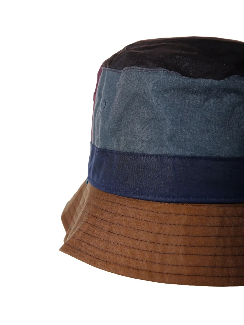 Paul Smith Panelled Bucket Hat In Burgundy