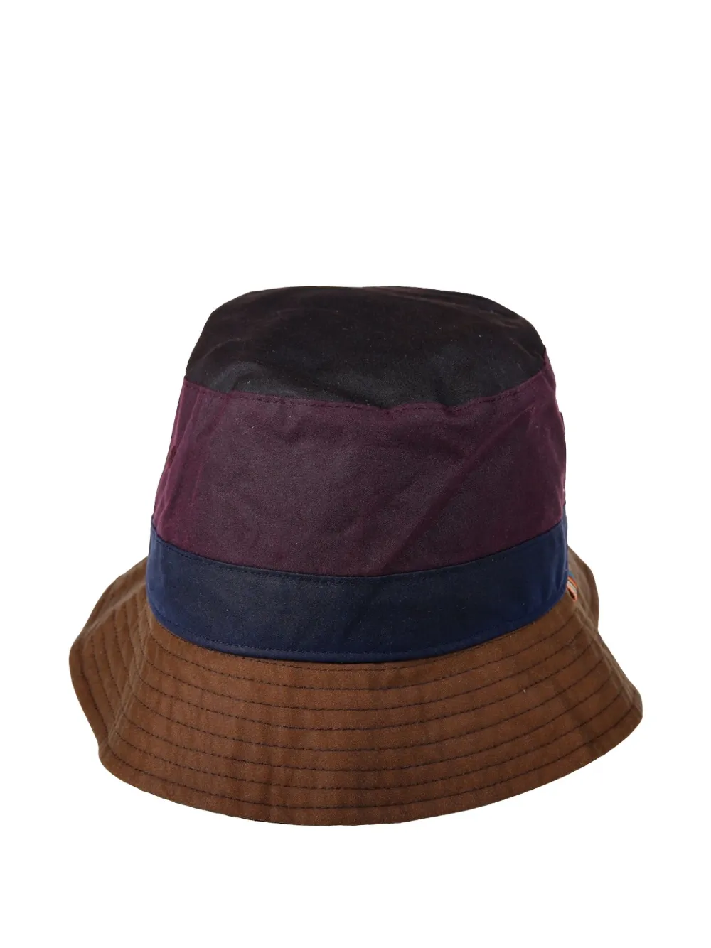Paul Smith Panelled Bucket Hat In Burgundy