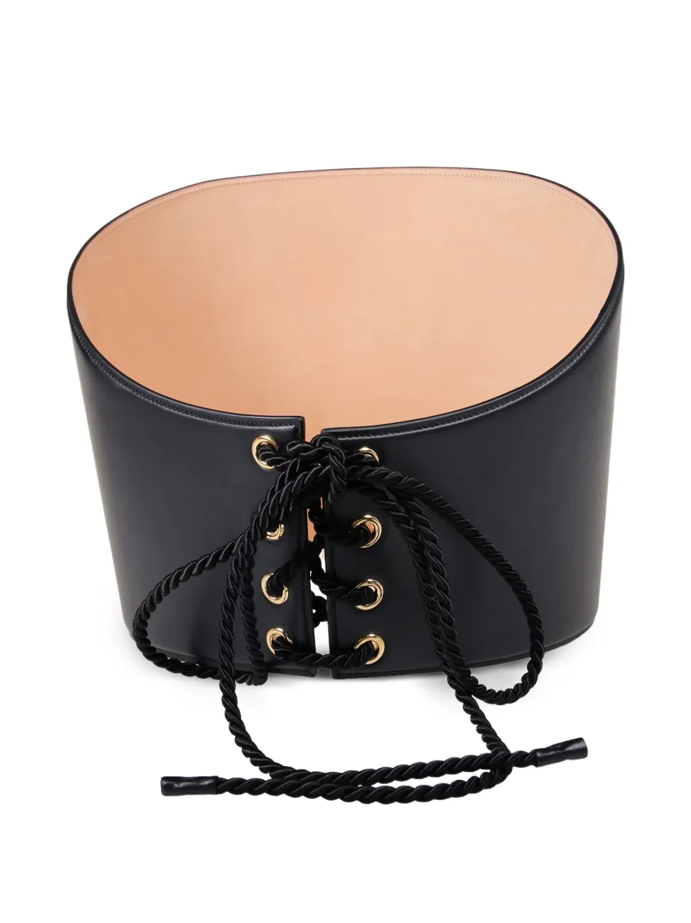 amato daniele eyelet lace-up belt | Black | Image 1