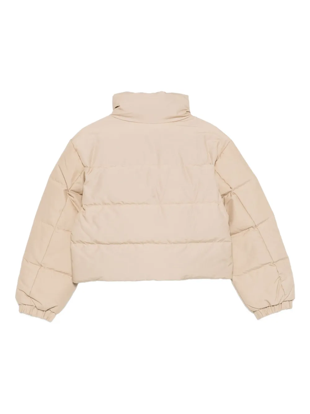 Woolrich Kids Donsjack met logo Beige