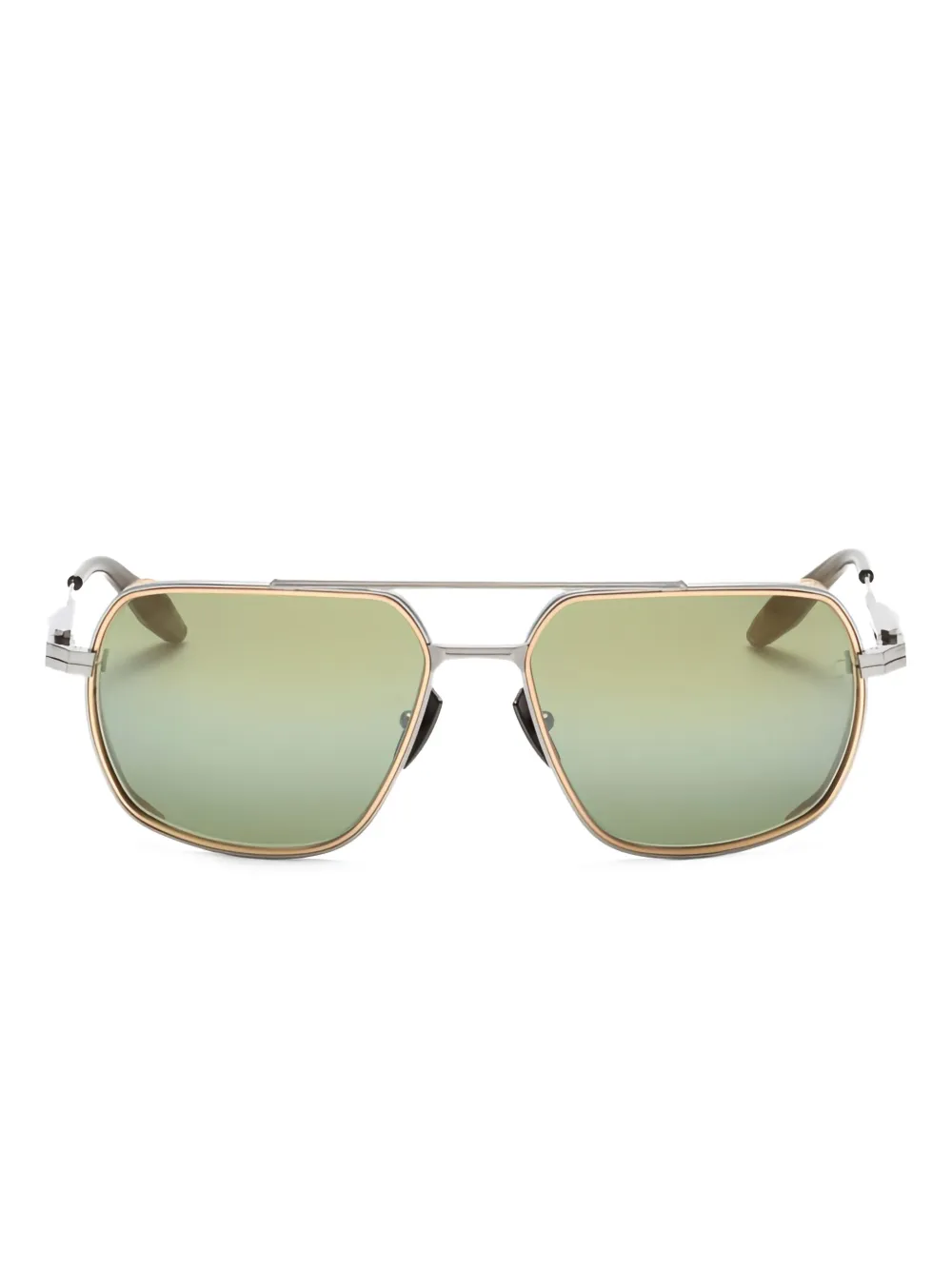 Akoni Pathfinder square sunglasses | Gold | Image 1