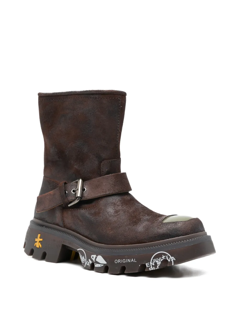 Premiata buckle-detail ankle boots Bruin