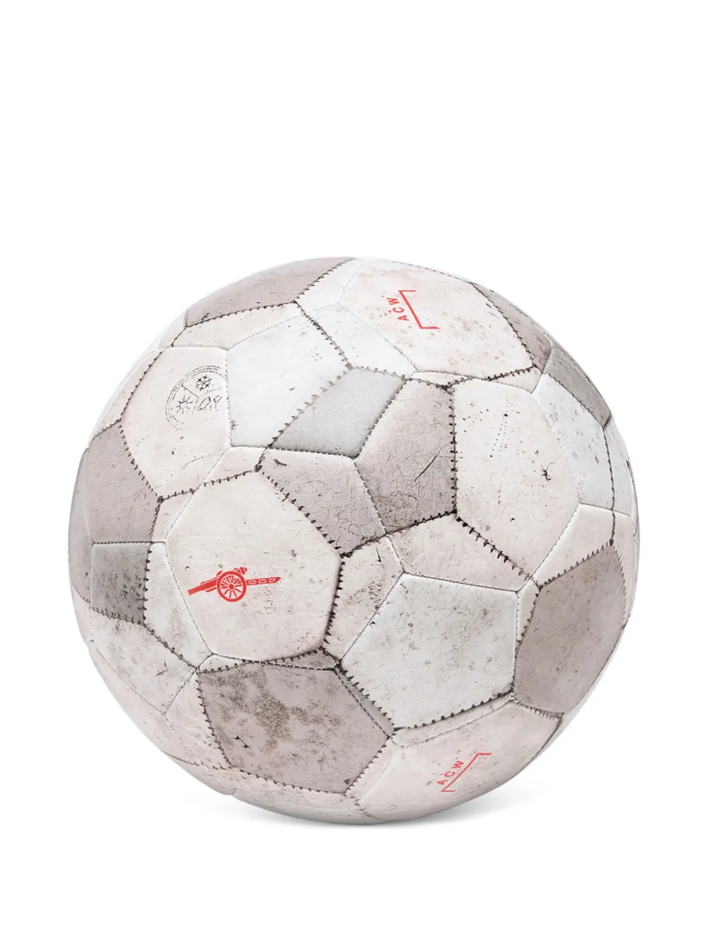 A-COLD-WALL* X Arsenal Pallone da calcio con effetto vissuto - Bianco
