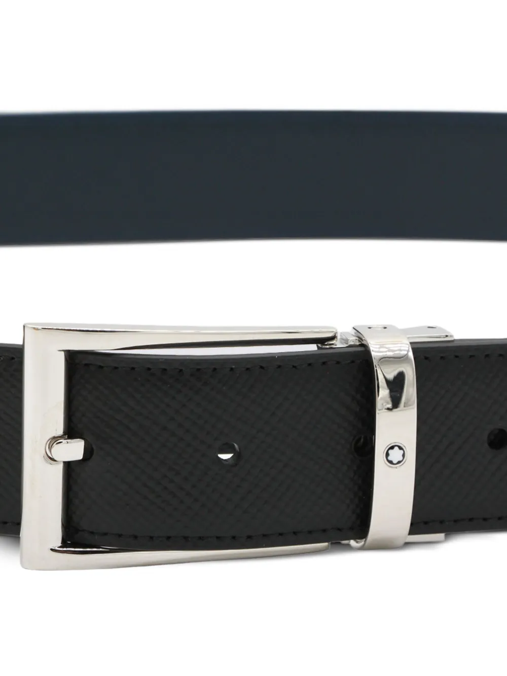 Montblanc Omkeerbare leren riem Zwart