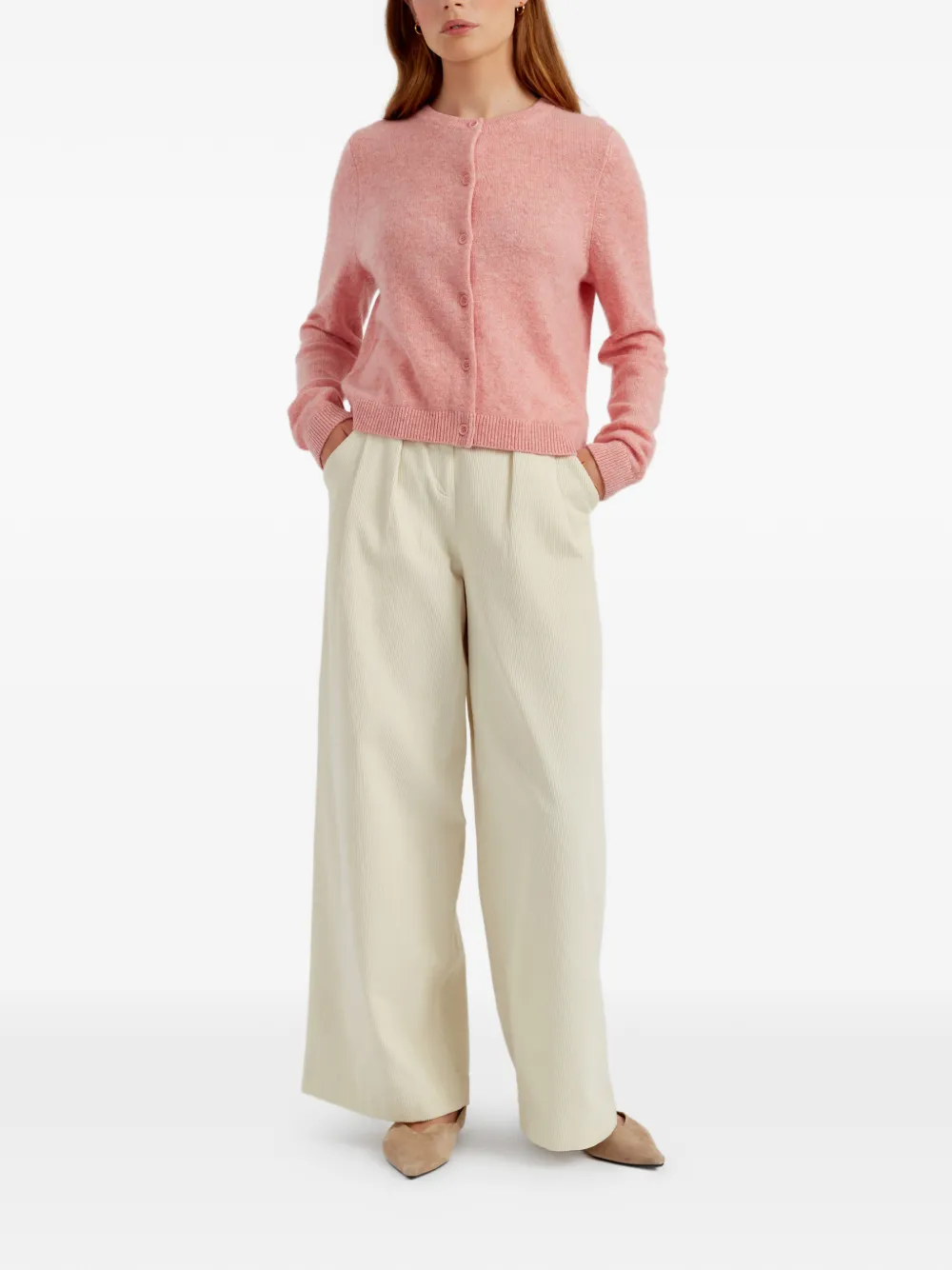  Chinti & Parker Button-up Cardigan - Pink 