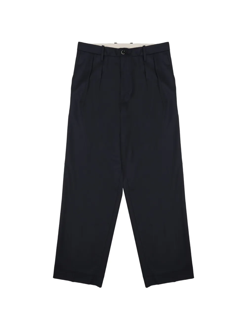 Nine In The Morning pleated straight-leg trousers - Blu