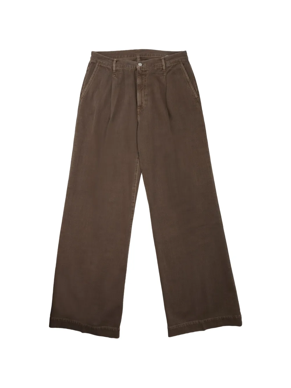 Nine In The Morning pleated palazzo pants - Marrone