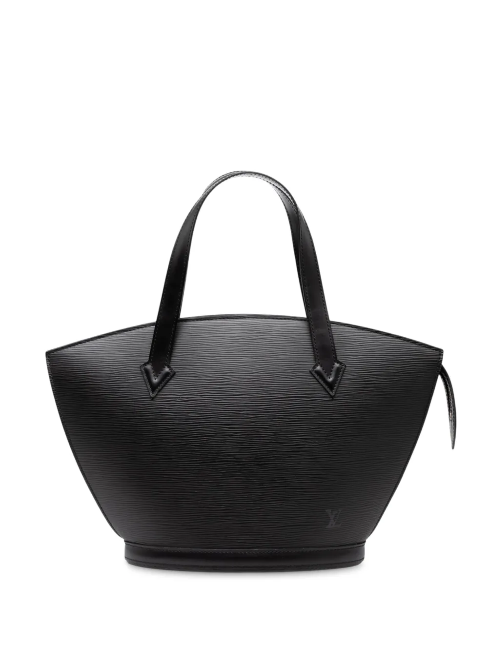 Pre-owned Louis Vuitton 1996 Epi Saint Jacques Pm Short Strap Handbag In Black