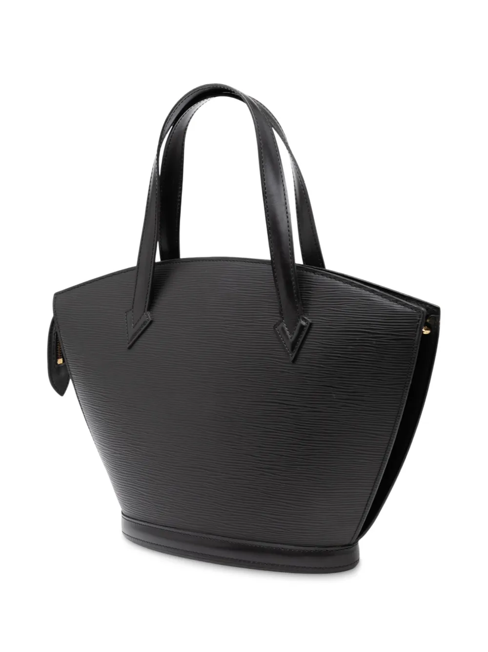 Pre-owned Louis Vuitton 1996 Epi Saint Jacques Pm Short Strap Handbag In Black