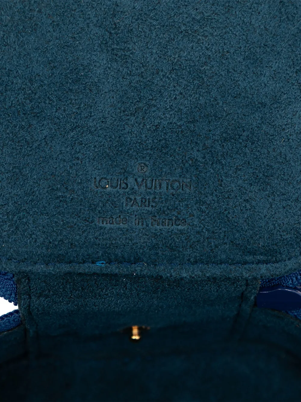 Pre-owned Louis Vuitton 1990-2025 Epi Ecrin Bijoux Travel Jewelry Case In Blue
