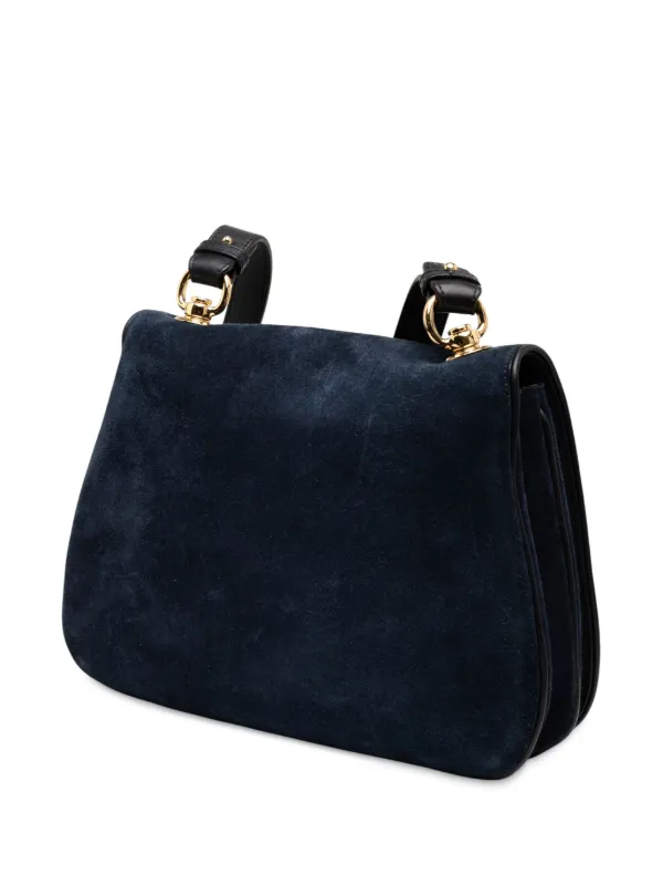 Gucci Pre-Owned 2016-2025 ミディアム スエード ブロンディ 