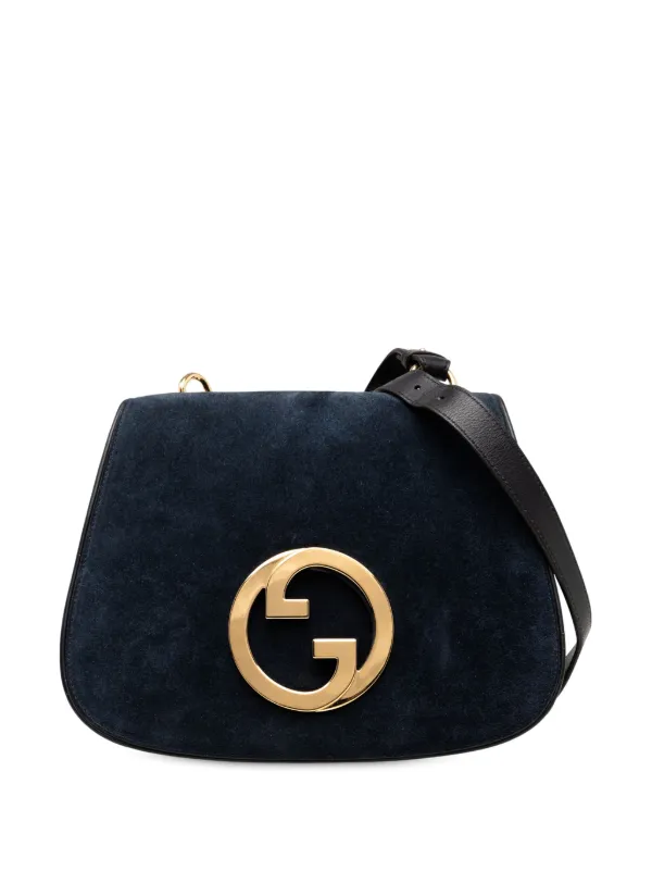 Gucci Pre-Owned 2016-2025 ミディアム スエード ブロンディ 