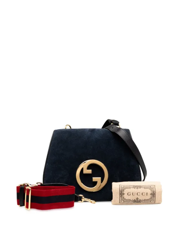 Gucci Pre-Owned 2016-2025 ミディアム スエード ブロンディ 