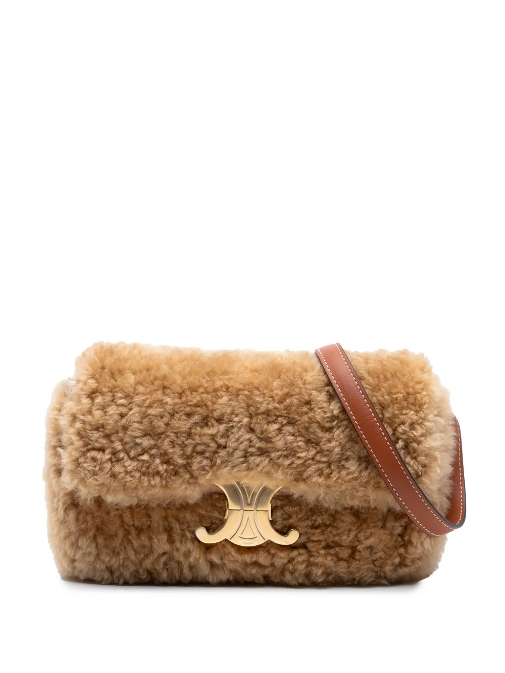 Celine Pre-Owned 2021 シアリング トリオンフ ショルダーバッグ - ブラウン Celine Pre-Owned 2021 シアリング トリオンフ ショルダーバッグ - ブラウン