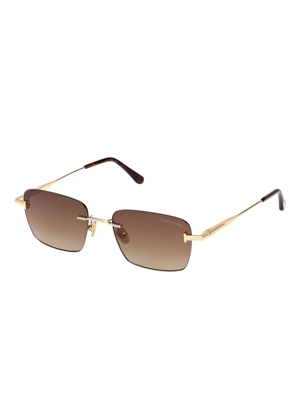 TOM FORD Eyewear square-frame rimless sunglasses - Goud