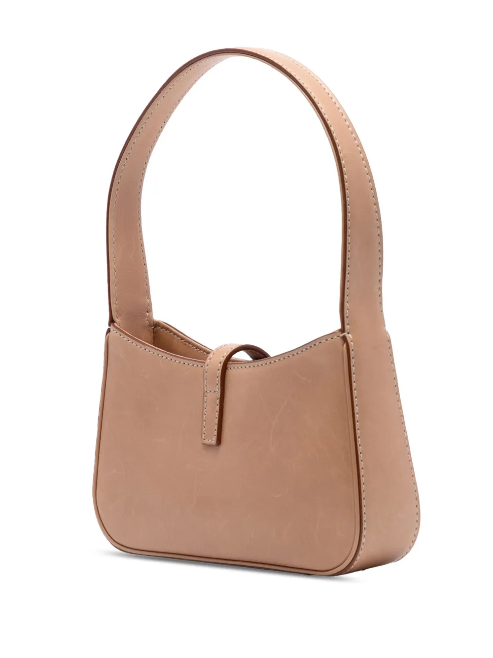 Pre-owned Saint Laurent 2022 Mini Smooth Calfskin Le 5 A 7 Hobo Shoulder Bag In Brown