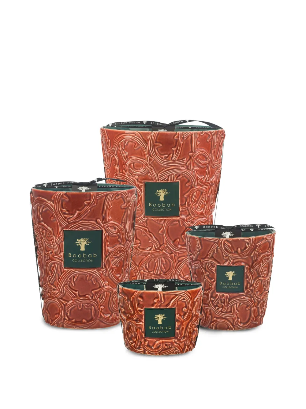 Baobab Collection Brame Artemis kaars (24 cm) - Rood