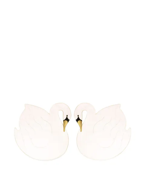 OCTAEVO swan embroidered placemat (set of two) 