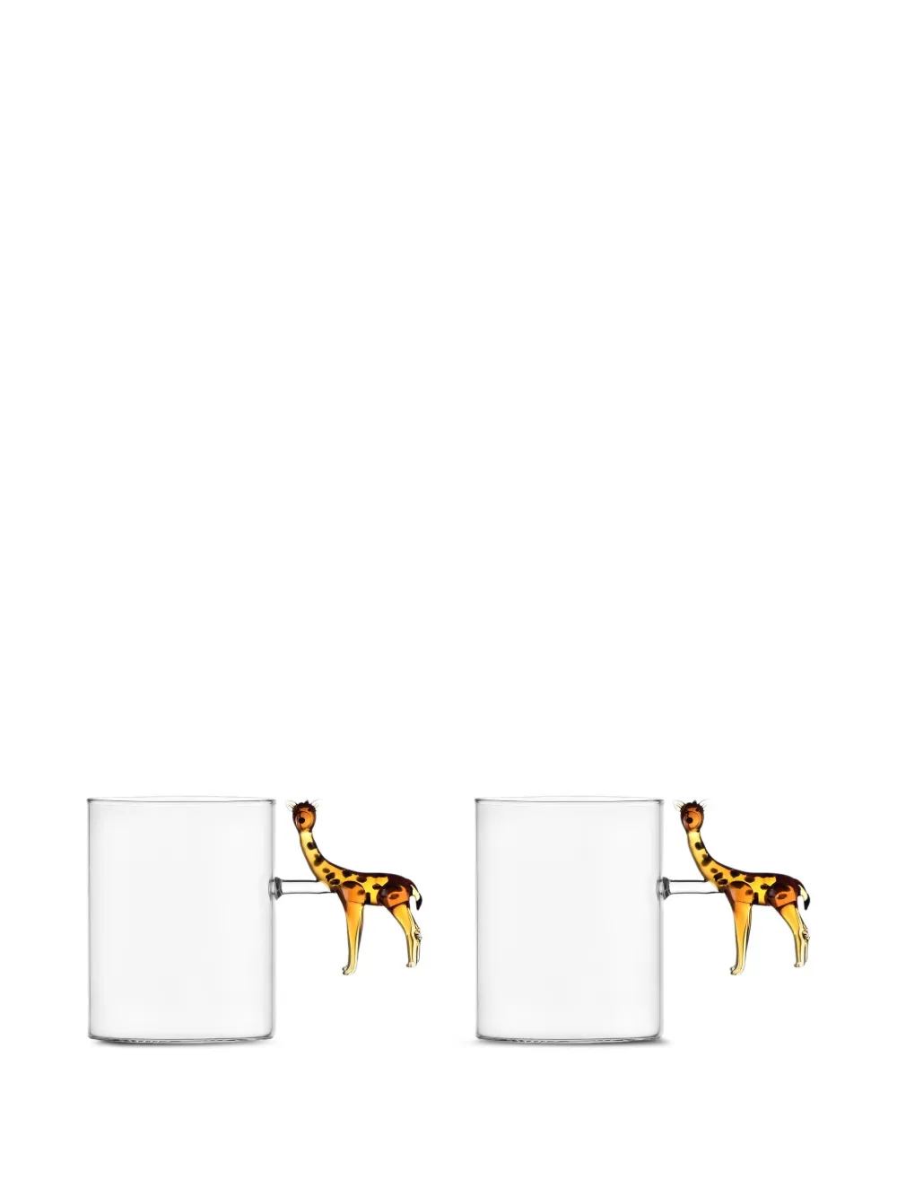 Ichendorf Milano Giraffe Mug (set Of Two) In Transparent