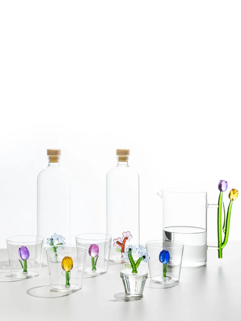 Ichendorf Milano Tulips Tumbler (set Of Four) In Multi