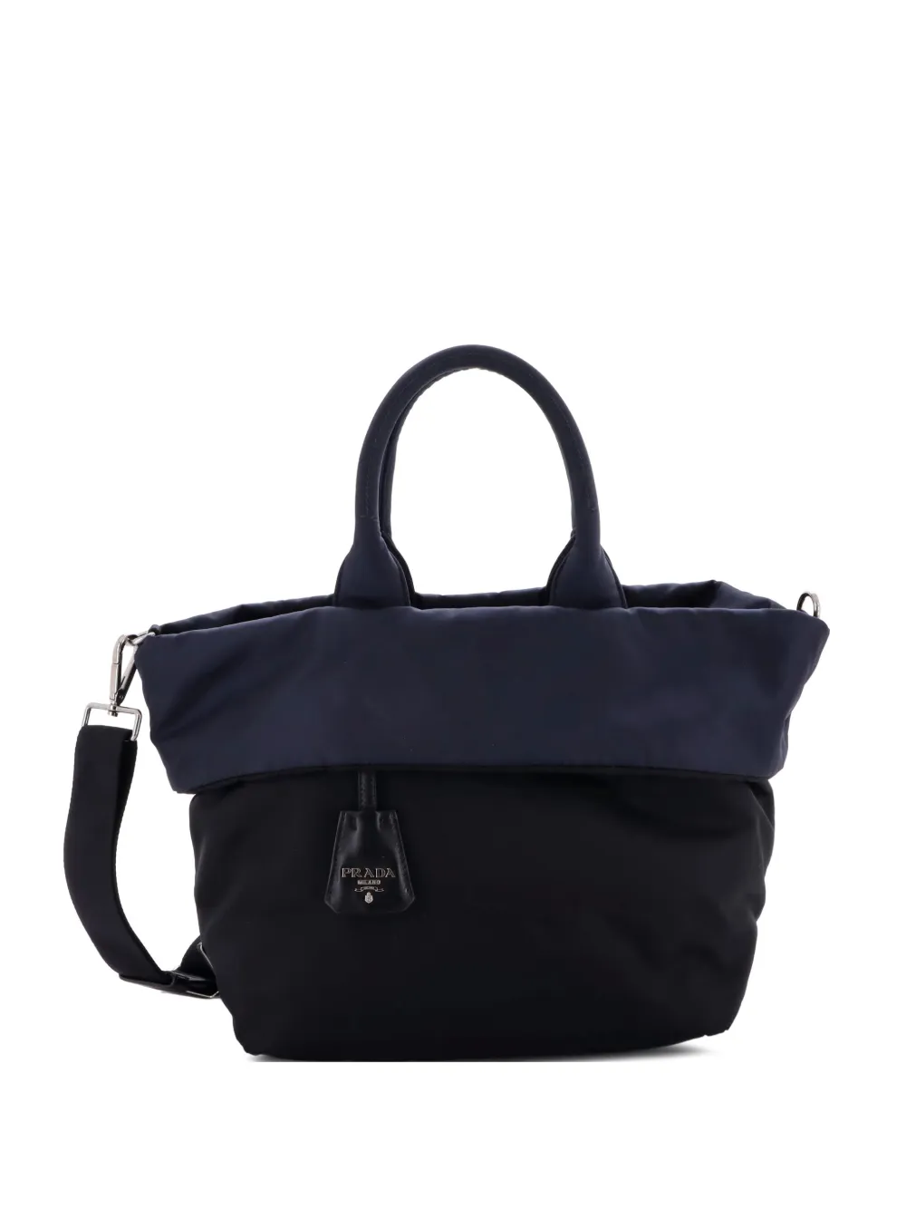 Prada Pre-Owned Convertible Double Tessuto Small tote bag - ブラック Prada Pre-Owned Convertible Double Tessuto Small tote bag - ブラック