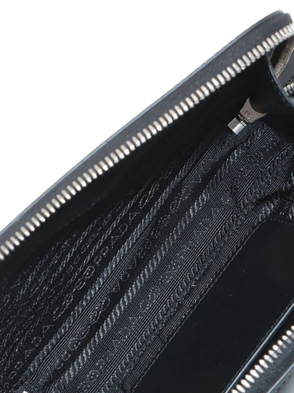 PRADA Pre-owned 2013-2025 Brushed Leather Brique Crossbody Bag In Black